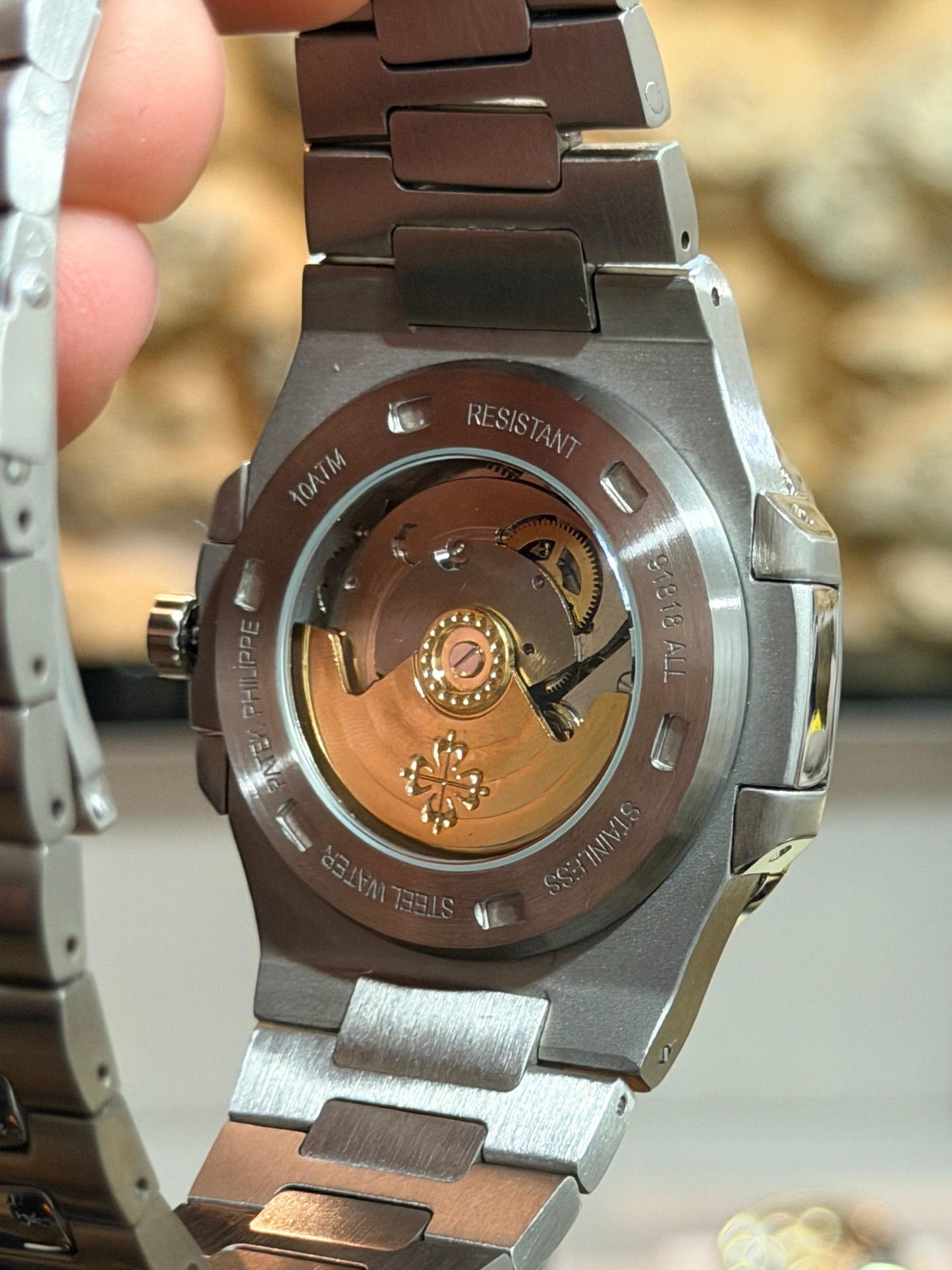 Patek Philippe Nautilus azul Tiffany