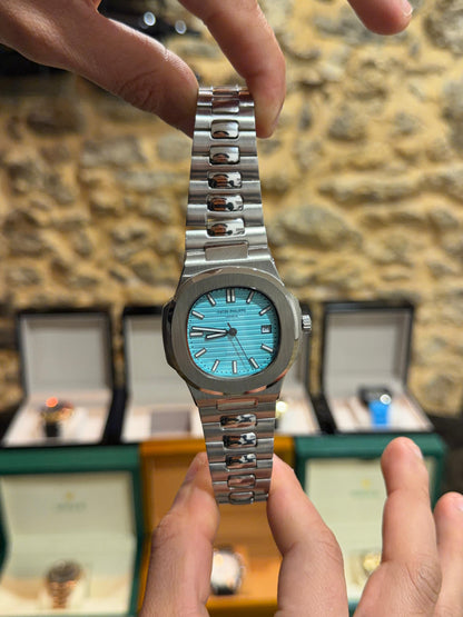 Patek Philippe Nautilus azul Tiffany