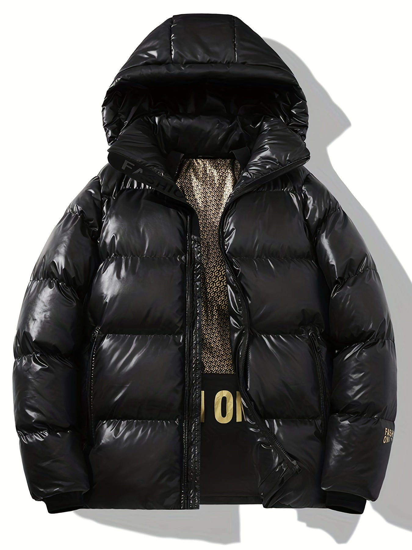 𝗕𝗟𝗔𝗖𝗞 𝗖𝗢𝗔𝗧 𝗪𝗜𝗧𝗛 𝗚𝗢𝗟𝗗 𝗙𝗜𝗕𝗘𝗥 𝗗𝗘𝗧𝗔𝗜𝗟𝗦 (𝙻𝙵𝟺𝟻𝟺𝟶𝟼𝟺)