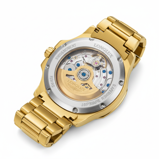 PREMIUM LONGLUX WATCH - Calendar & Water Resistant