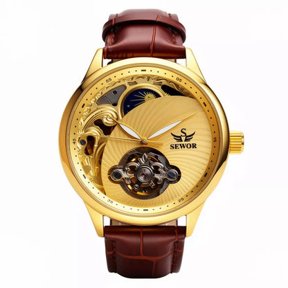 FENSIR Tourbillon Relógio Mecânico Automático Premium