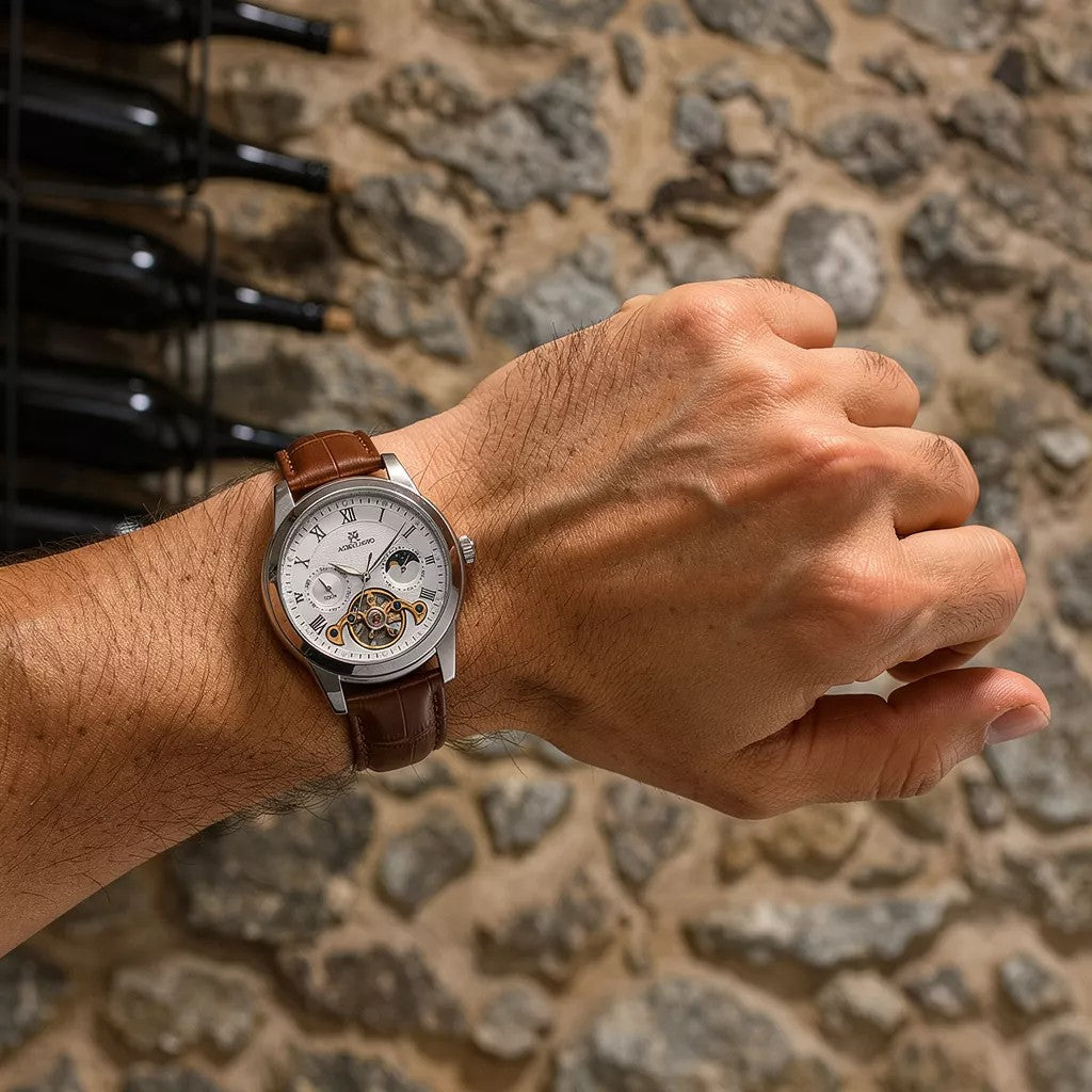 FENSIR Prata minimalista caixa branca