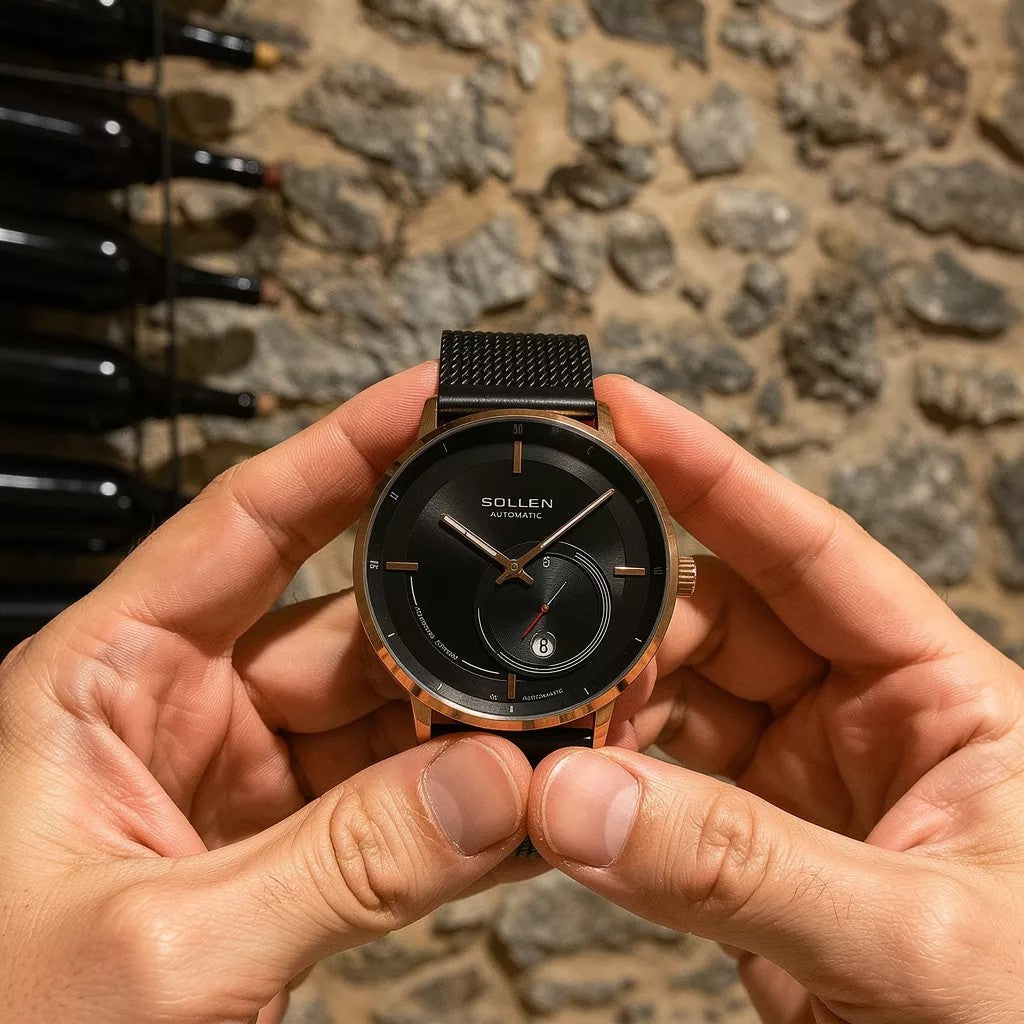 SOLLEN  - Dourado Mecânico Automático Luminoso Premium
