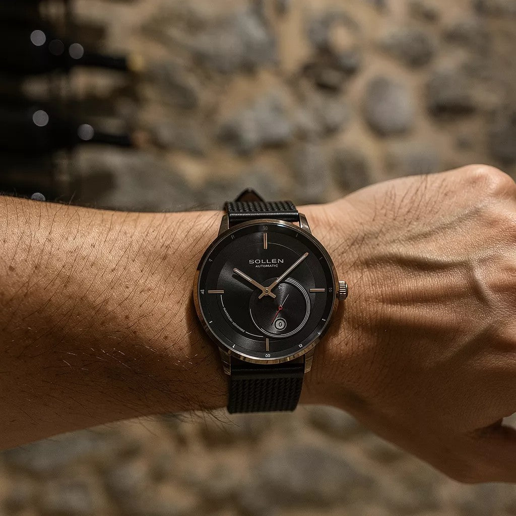 SOLLEN  - Dourado Mecânico Automático Luminoso Premium