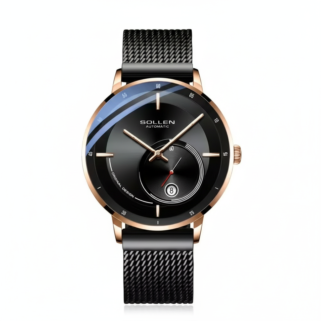 SOLLEN  - Dourado Mecânico Automático Luminoso Premium